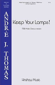 Keep Your Lamps! TTBB choral sheet music cover Thumbnail
